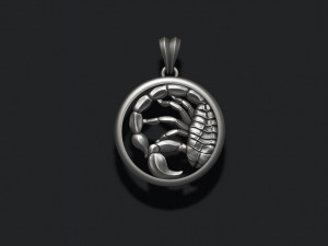 Horoscope scorpion pendants pack 3D Print Model