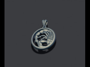 Horoscope scorpion pendants pack 3D Print Model