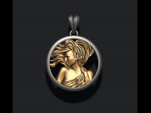 Horoscope virgo pendant Model Cetak 3D