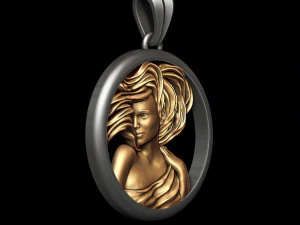 Horoscope virgo pendant 3D Print Model