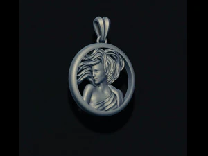 Horoscope virgo pendant 3D Print Model
