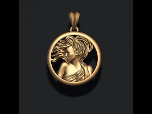 Horoscope virgo pendant 3D Print Model