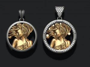 Confezione di pendenti oroscopo vergine Modello di stampa 3D