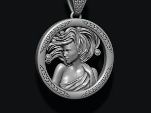 Horoscope virgo pendants pack 3D Print Model