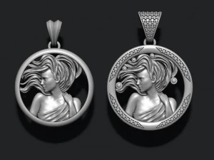 Horoscope virgo pendants pack 3D Print Model