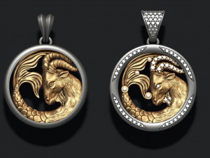 Horoscope capricorn pendants pack 3Dプリントモデル