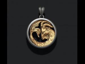 Horoscope capricorn pendants pack 3D Print Model