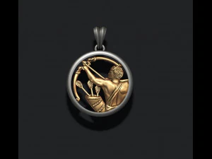 Horoscope sagittarius pendant 3D Print Model