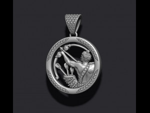 Horoscope sagittarius pendant 3D Baskı Modeli