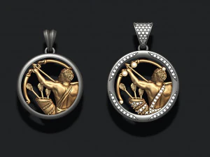 Horoskop Sch&uuml;tze-Anh&auml;nger-Paket 3D Druckmodell