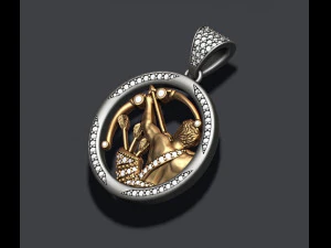Horoscope sagittarius pendants pack 3D Print Model