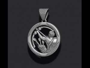 Horoscope sagittarius pendants pack 3D Print Model