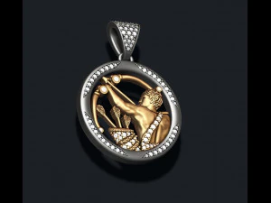 Horoscope sagittarius pendants pack 3D Print Model