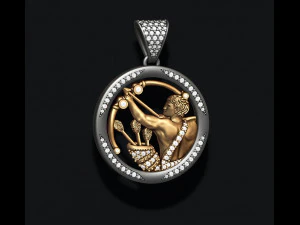 Horoscope sagittarius pendants pack 3D Print Model