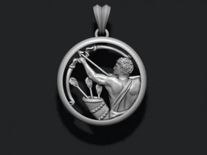 Horoscope sagittarius pendants pack 3D Print Model