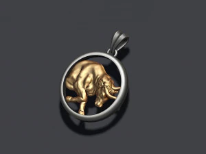 Horoscope taurus bull pendants pack 3D Print Model