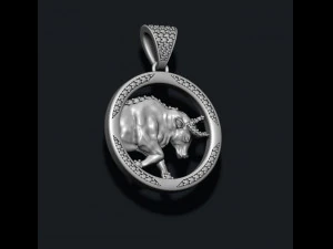 Horoscope taurus bull pendants pack 3D Print Model