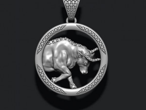 Horoscope taurus bull pendants pack 3D Baskı Modeli