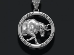 Horoscope taurus bull pendants pack 3D Print Model