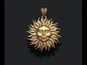 Sun pendant Modèles 3D en vedette