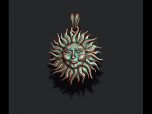 Sun pendant Modèles 3D en vedette