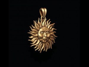 Sun pendant Modèles 3D en vedette