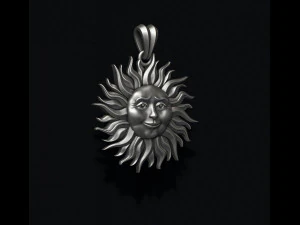 Sun pendant 3D Print Model