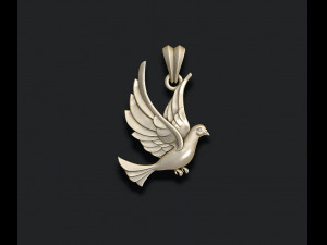 Dove pendant Modelo de Impressão 3D