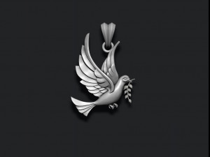 Dove pendant Modelo de Impressão 3D