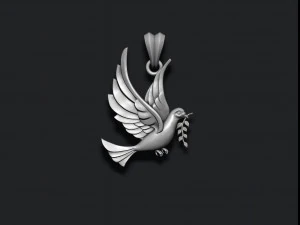 Dove pendant 3D Print Model