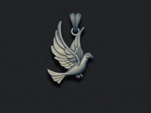 Dove pendant Modelo de Impressão 3D