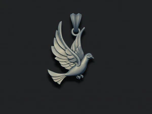 Dove pendant 3D Print Model