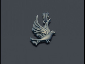 Dove pendant Modelo de Impressão 3D
