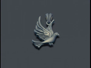Dove pendant 3D Print Model