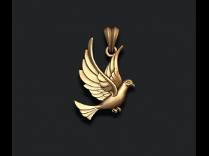 Dove pendant Modelo de Impressão 3D