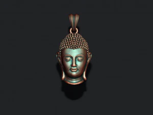 Buddha head pendant 3D Print Model