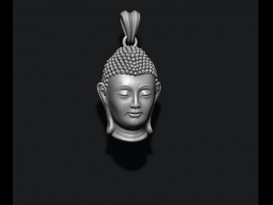 Buddha head pendant Modello di stampa 3D