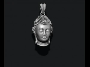 Buddha head pendant 3D Print Model