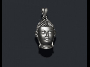 Buddha head pendant Modello di stampa 3D