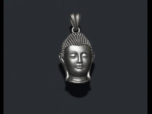 Buddha head pendant 3D Print Model