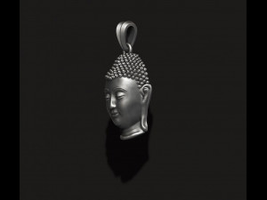 Buddha head pendant Modello di stampa 3D