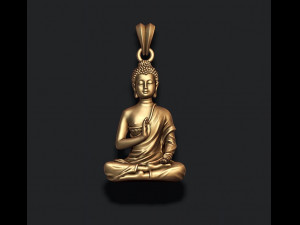 Buddha pendant Modello di stampa 3D