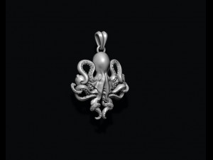 Octopus pendant 3D Print Model