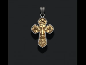 Jesus cross pendant 3D Print Model
