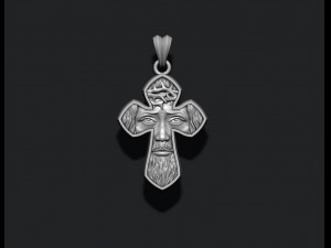 Jesus cross pendant Modèles 3D en vedette