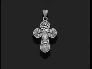 Jesus cross pendant 3D Print Model