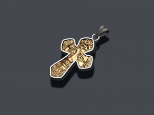 Jesus cross pendant Modèles 3D en vedette