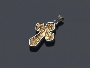 Jesus cross pendant 3D Print Model