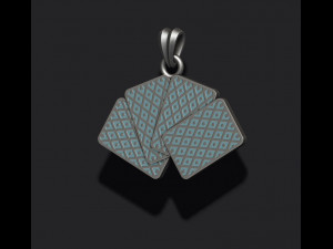Pair of jacks playing cards pendant 3Dプリントモデル