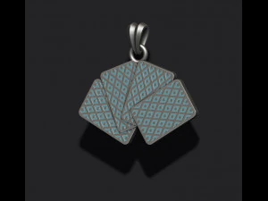 Pair of jacks playing cards pendant 3D Print Model